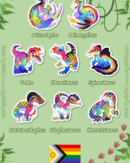 🏳️‍🌈Paleo Pride🏳️‍⚧️ Progress Pack | Holographic Sticker Bundle