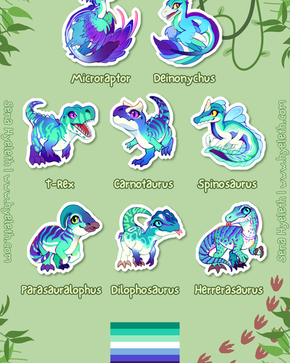 🏳️‍🌈Paleo Pride🏳️‍⚧️ MLM Pack | Holographic Sticker Bundle