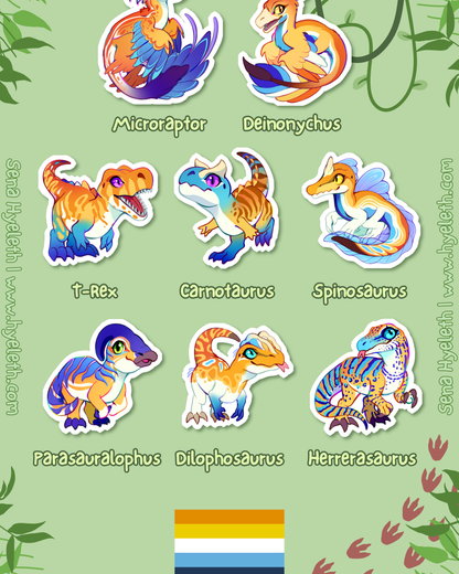 🏳️‍🌈Paleo Pride🏳️‍⚧️ AroAce Pack | Holographic Sticker Bundle
