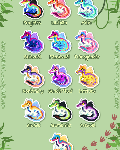 🏳️‍🌈Paleo Pride🏳️‍⚧️ Spinosaurus | Holographic Sticker