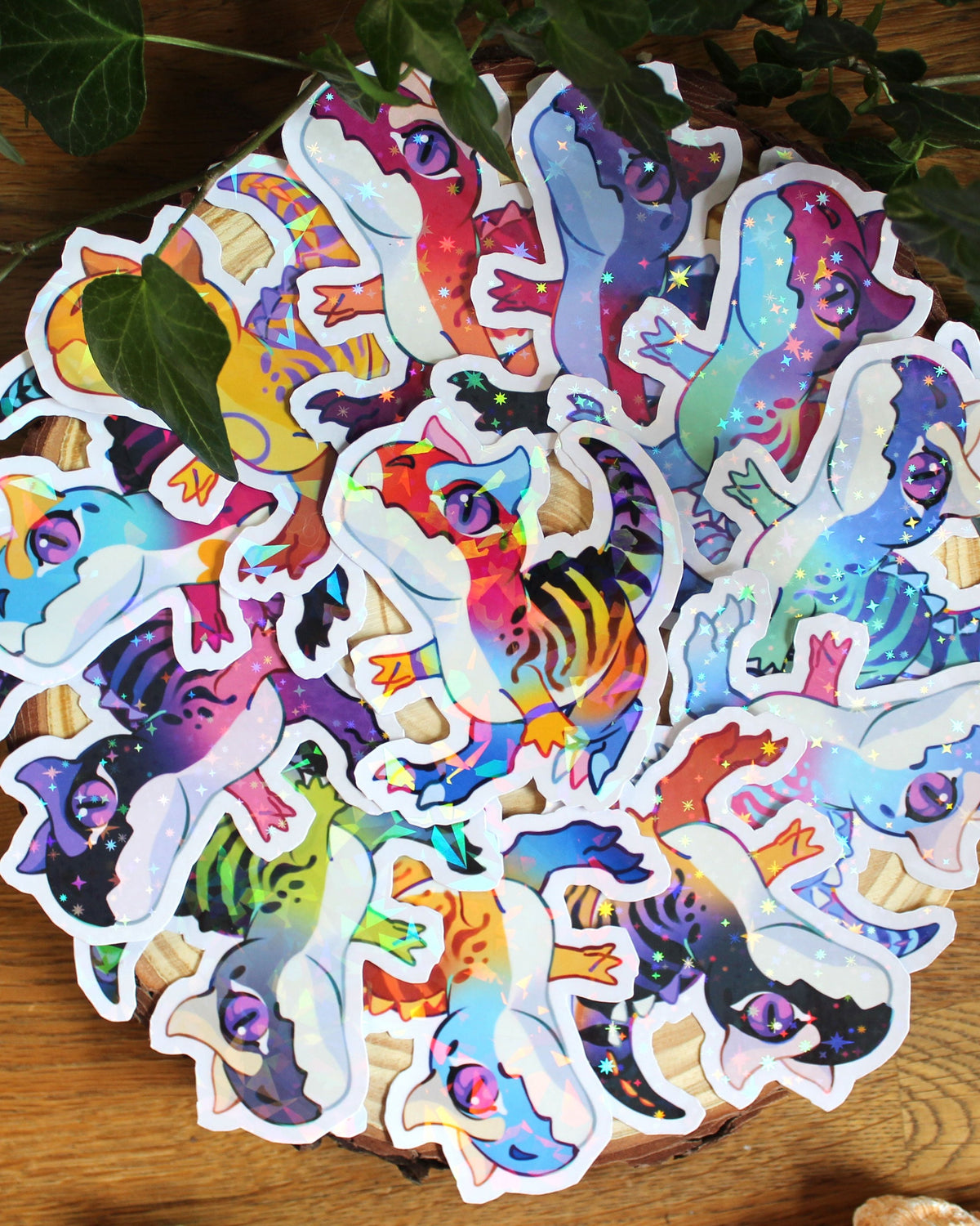 🏳️‍🌈Paleo Pride🏳️‍⚧️ Carnotaurus | Holographic Sticker