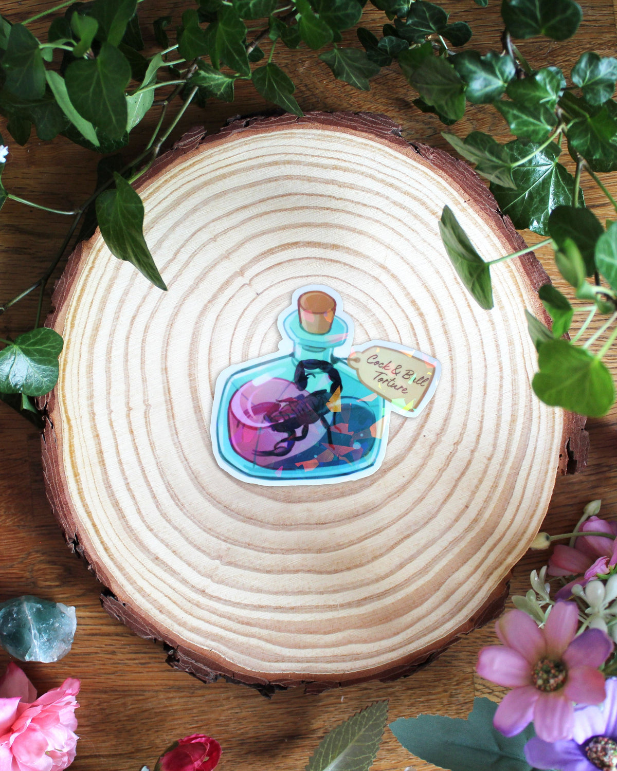 Poison Bottles | Holographic Sticker