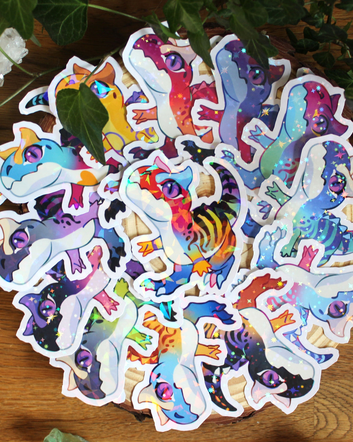 🏳️‍🌈Paleo Pride🏳️‍⚧️ Carnotaurus | Holographic Sticker