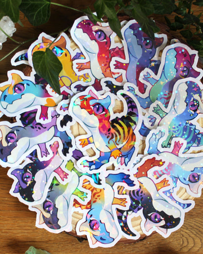 🏳️‍🌈Paleo Pride🏳️‍⚧️ Carnotaurus | Holographic Sticker