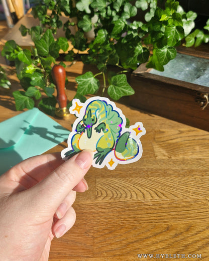Silly Spinos | Holographic Sticker