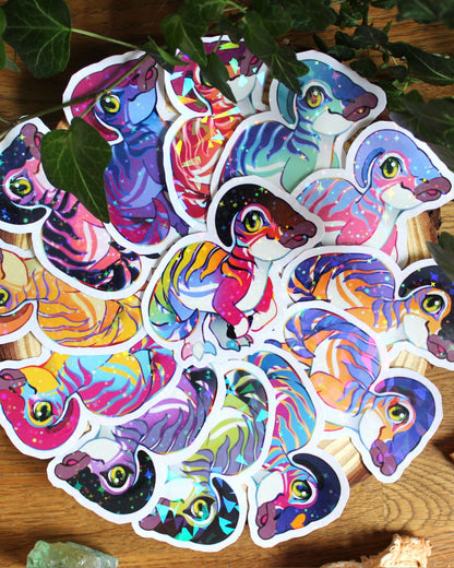 🏳️‍🌈Paleo Pride🏳️‍⚧️ Parasaurolophus | Holographic Sticker