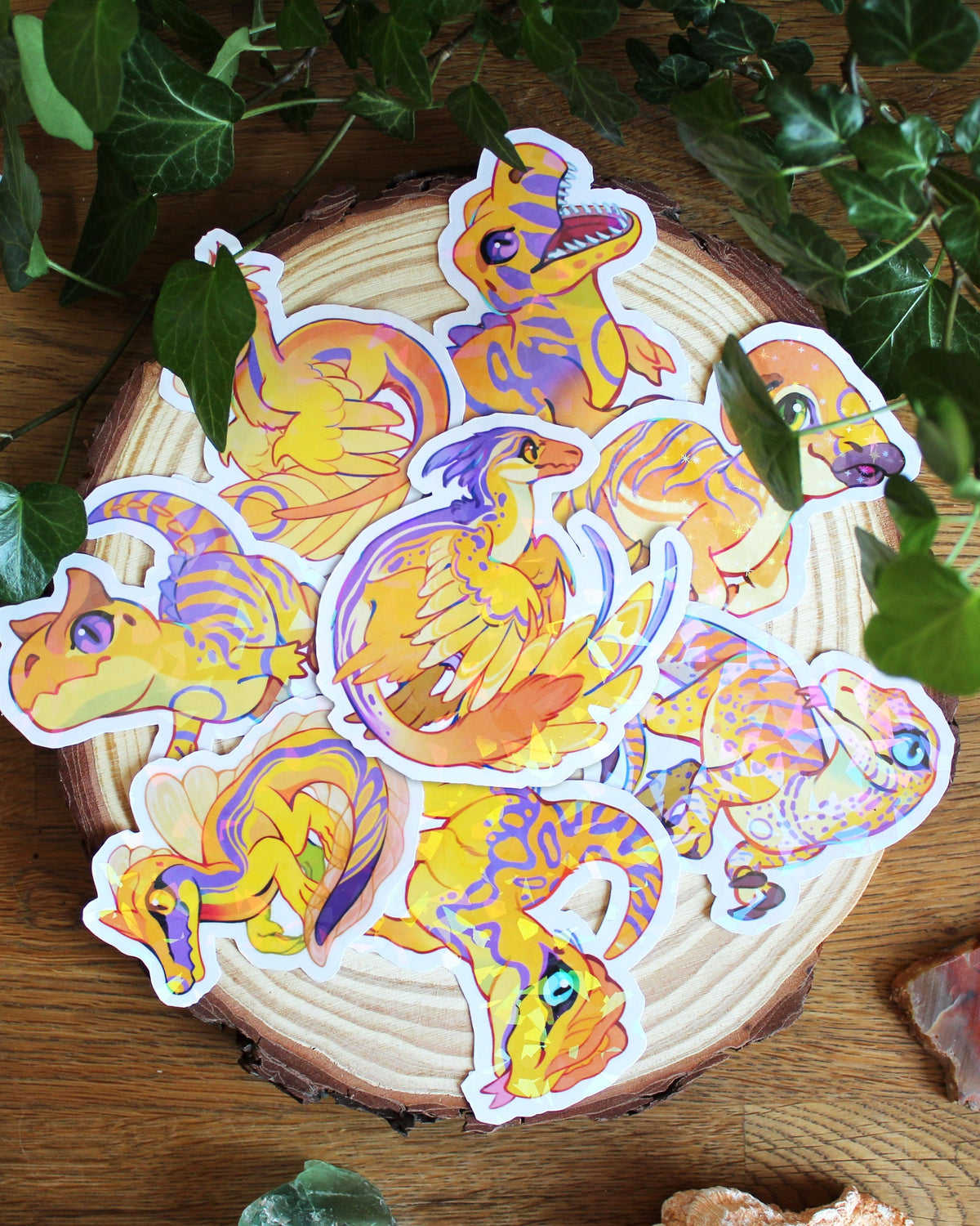 🏳️‍🌈Paleo Pride🏳️‍⚧️ Intersex Pack | Holographic Sticker Bundle