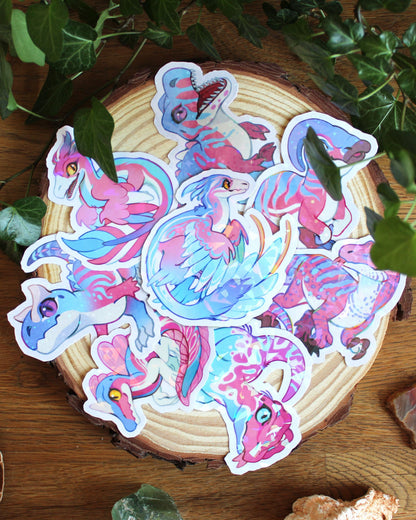 🏳️‍🌈Paleo Pride🏳️‍⚧️ Transgender Pack | Holographic Sticker Bundle