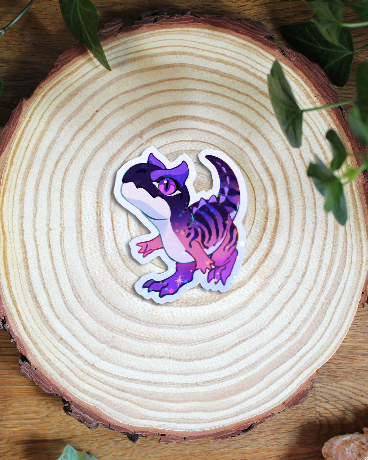 🏳️‍🌈Paleo Pride🏳️‍⚧️ Carnotaurus | Holographic Sticker