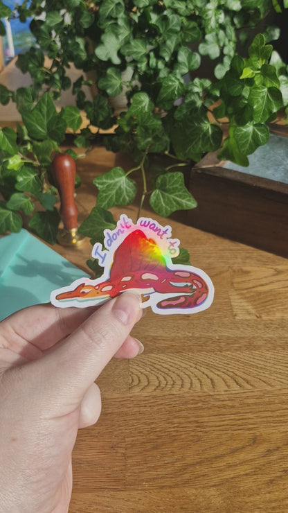 Silly Spinos | Holographic Sticker