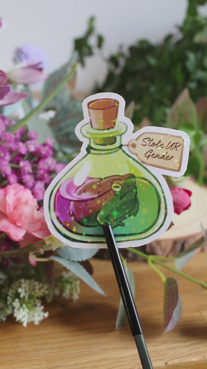 Poison Bottles | Holographic Sticker
