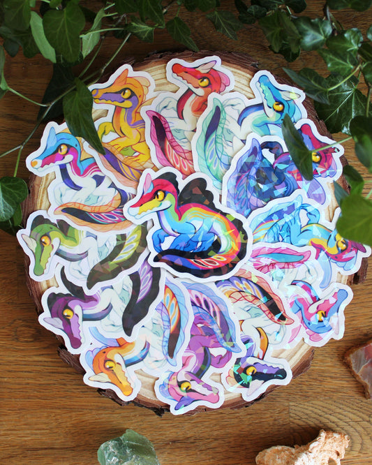 🏳️‍🌈Paleo Pride🏳️‍⚧️ Spinosaurus | Holographic Sticker