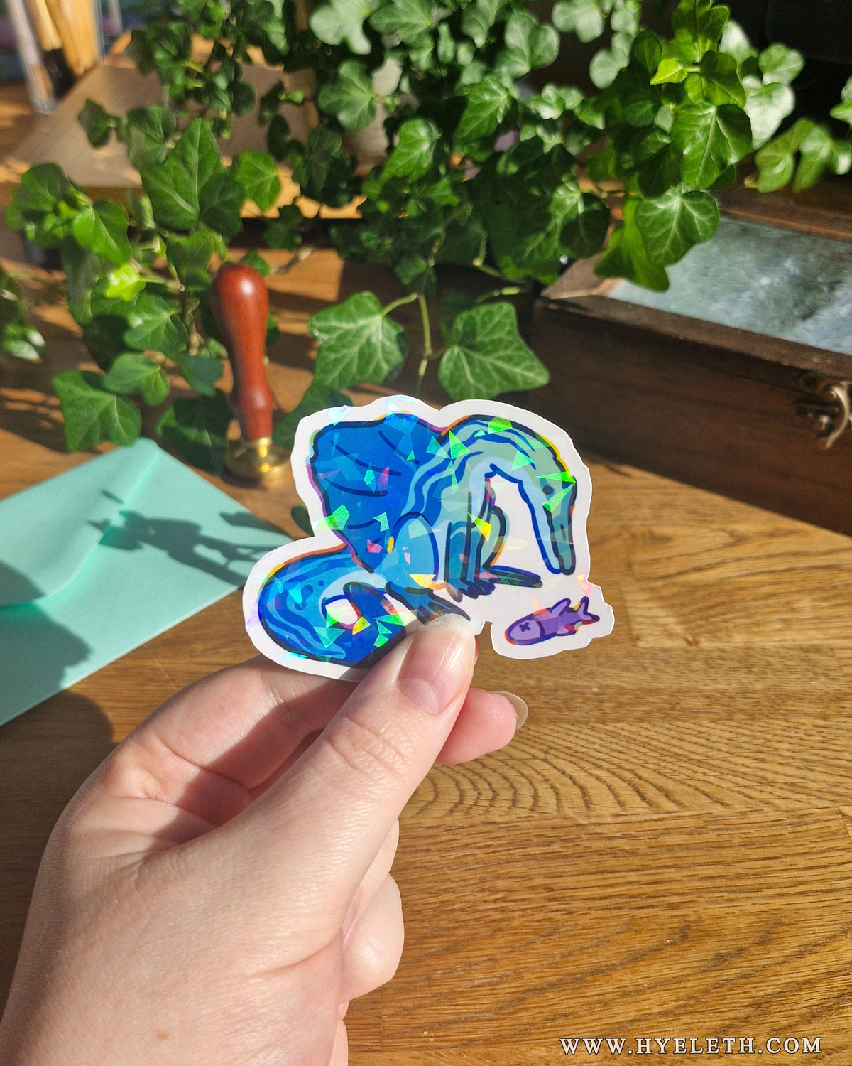 Silly Spinos | Holographic Sticker