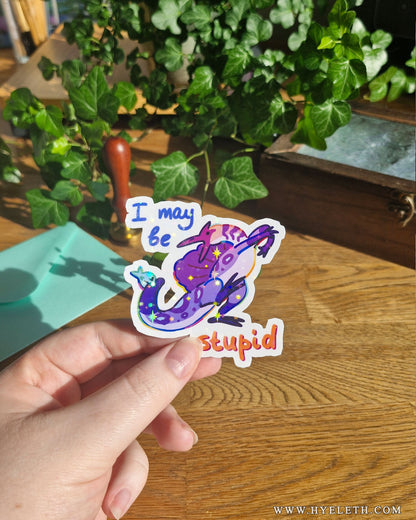 Silly Spinos | Holographic Sticker