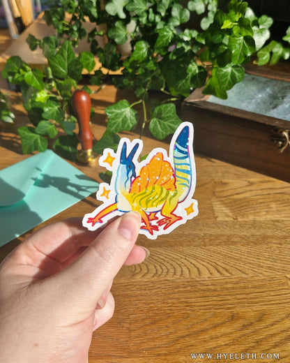 Silly Spinos | Holographic Sticker