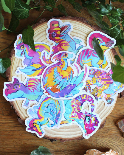 🏳️‍🌈Paleo Pride🏳️‍⚧️ Pansexual Pack | Holographic Sticker Bundle