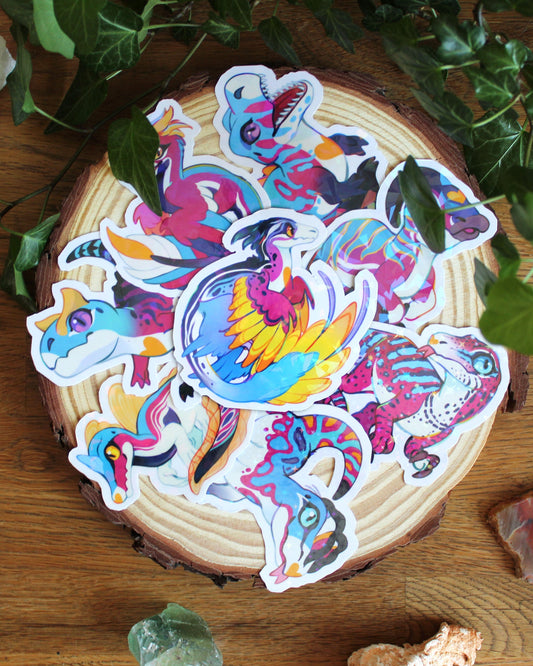 🏳️‍🌈Paleo Pride🏳️‍⚧️ Polyamorous Pack | Holographic Sticker Bundle