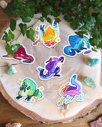 Silly Spinos | Holographic Sticker