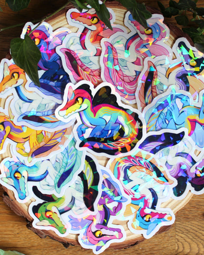 🏳️‍🌈Paleo Pride🏳️‍⚧️ Spinosaurus | Holographic Sticker